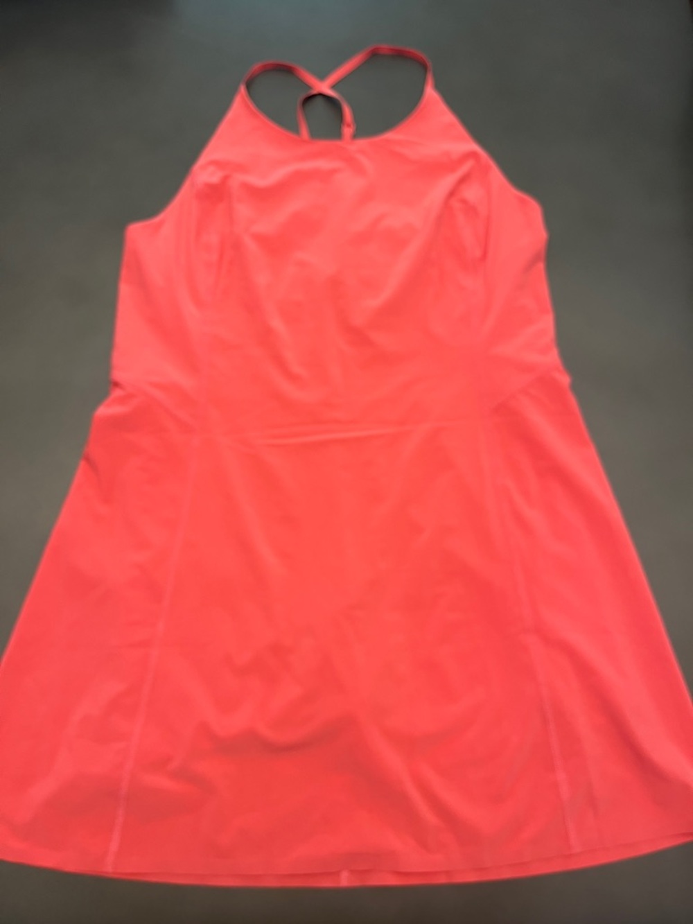 Athleta Coral Infinity Performance Dress Size Large - Built in Spandex shorts